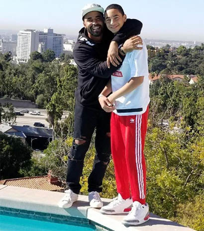 A picture of Daniel and his son.